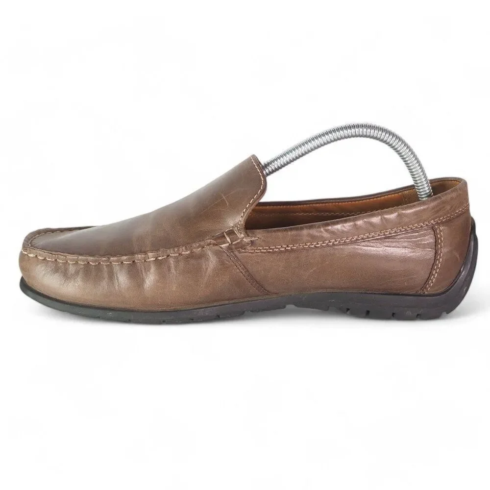 ECCO Classic Moc 2.0 Classic Slip-on Leather Loafers Brown‎ Men's 8-8.5/42